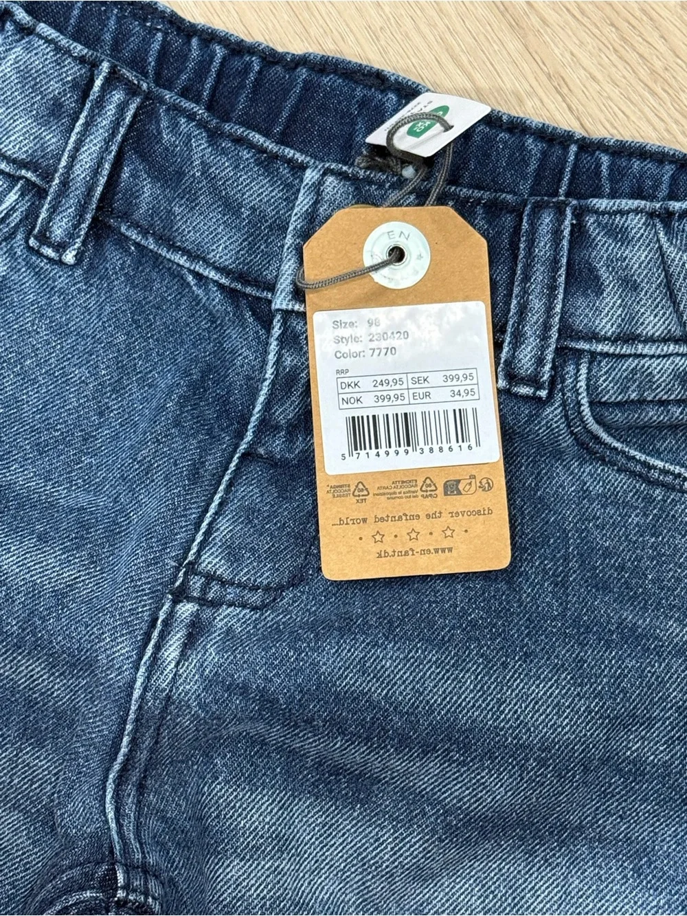 Classic Blue Denim Kids Shorts